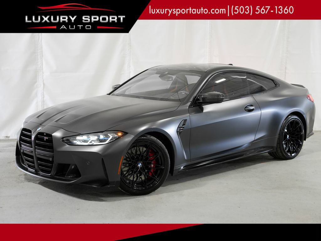 Used 2021 BMW M4 Coupe w/ M Carbon Exterior Package RWD image 1