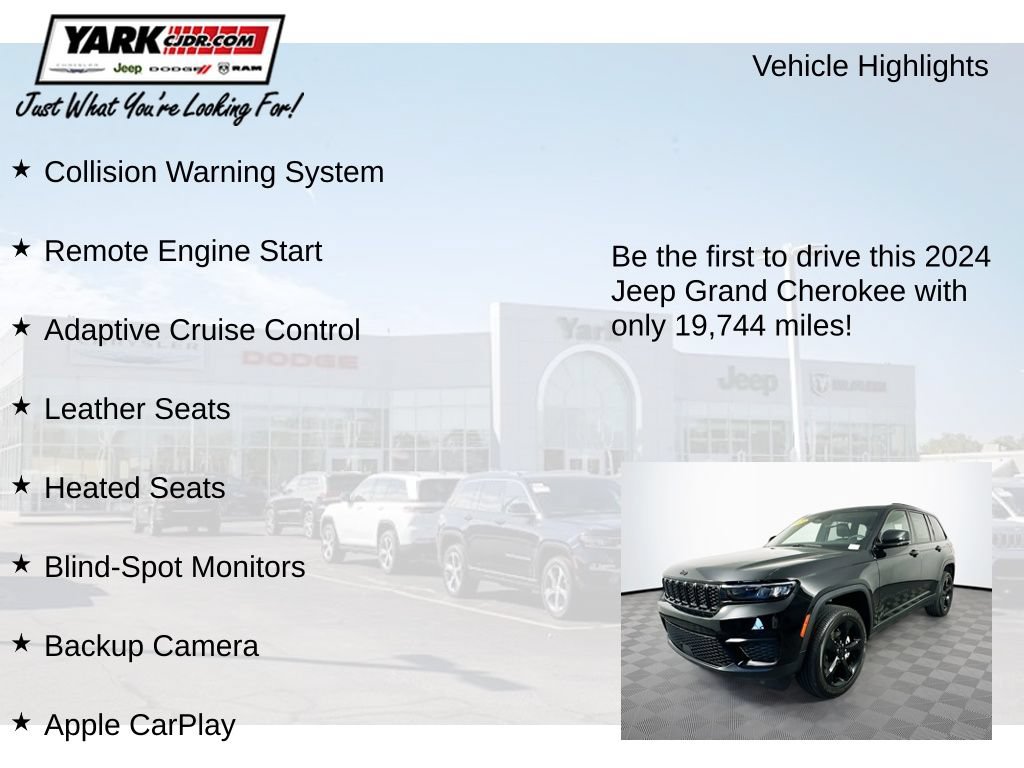 Certified 2024 Jeep Grand Cherokee Altitude AWD/4WD image 13