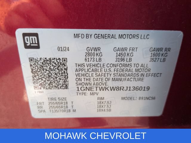 Certified 2024 Chevrolet Traverse LT AWD/4WD image 35