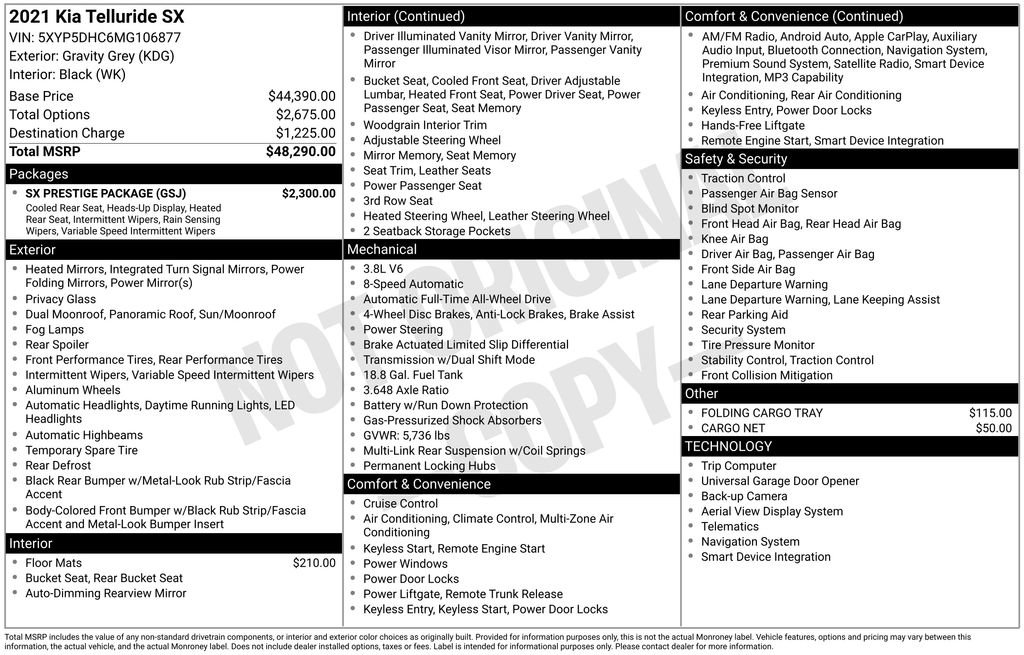 Used 2021 Kia Telluride SX w/ SX Prestige Package image 25