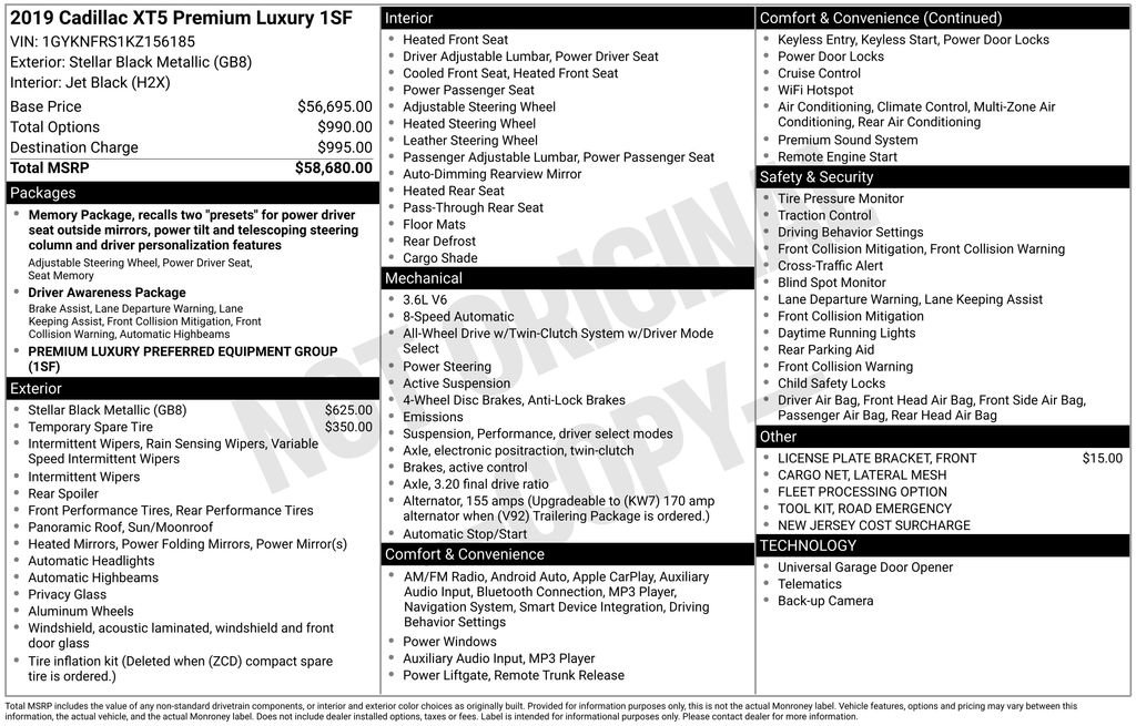 Used 2019 Cadillac XT5 Premium Luxury image 30