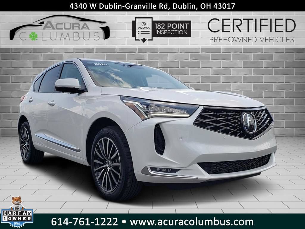 Certified 2025 Acura RDX SH-AWD w/ Advance Package