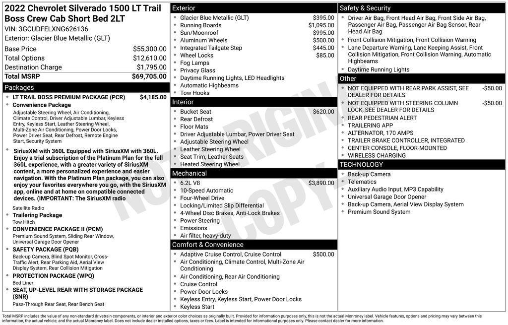 Used 2022 Chevrolet Silverado 1500 LT Trail Boss w/ LT Trail Boss Premium Package AWD/4WD image 25