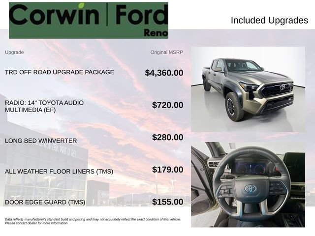 Used 2024 Toyota Tacoma TRD Off-Road w/ TRD Off Road Upgrade Package AWD/4WD image 3