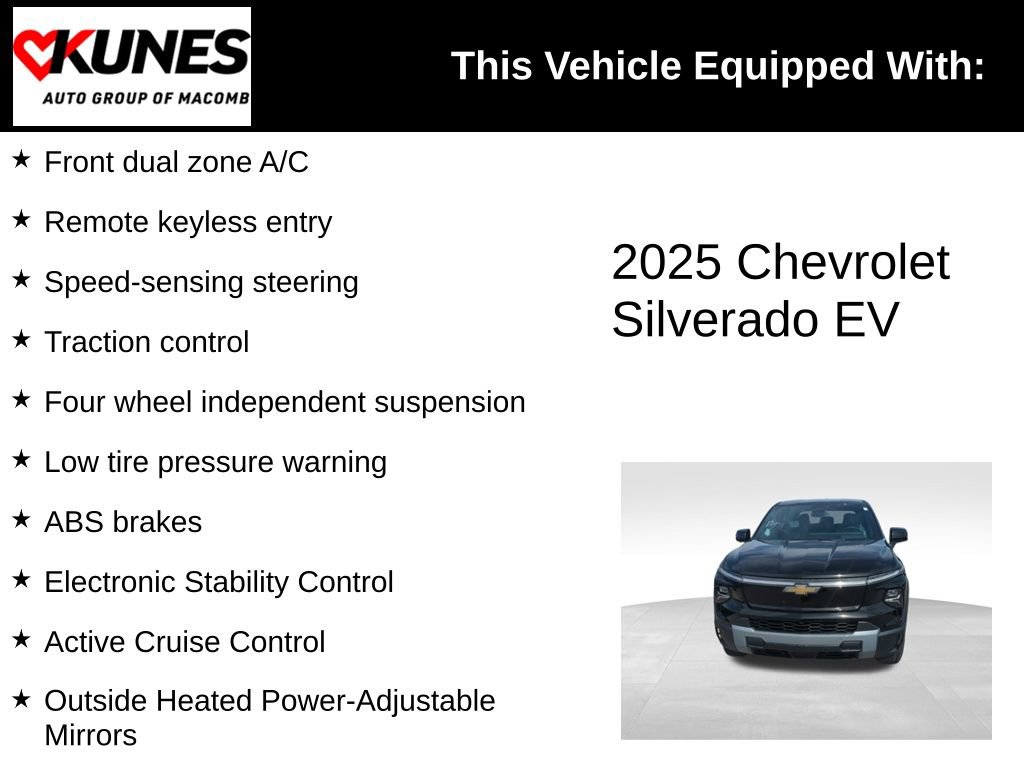 New 2025 Chevrolet Silverado EV LT image 3