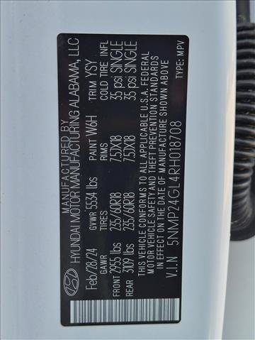 Certified 2024 Hyundai Santa Fe SEL FWD image 16
