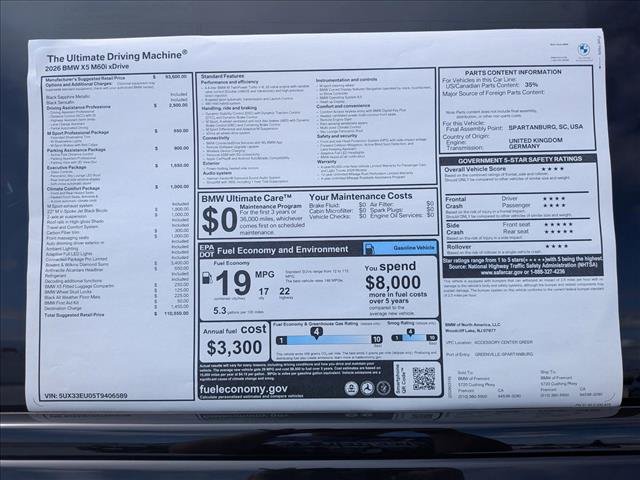 New 2026 BMW X5 M60i AWD/4WD image 18