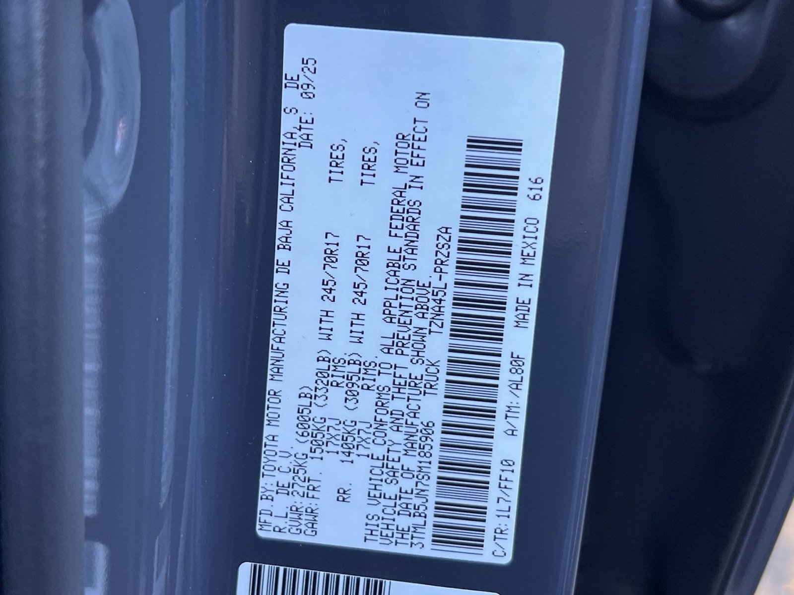 New 2025 Toyota Tacoma SR5 image 38