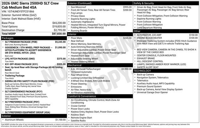 New 2026 GMC Sierra 2500 SLT w/ SLT Premium Package image 27