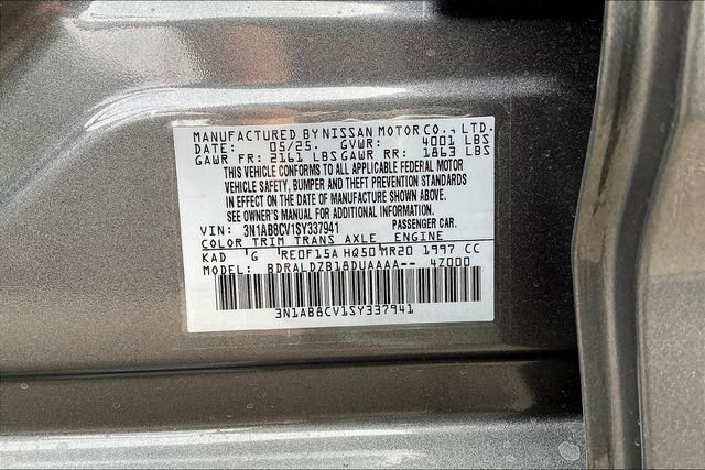 Used 2025 Nissan Sentra SV w/ All-Weather Package image 14