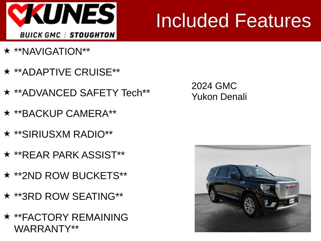 Used 2024 GMC Yukon Denali AWD/4WD image 2