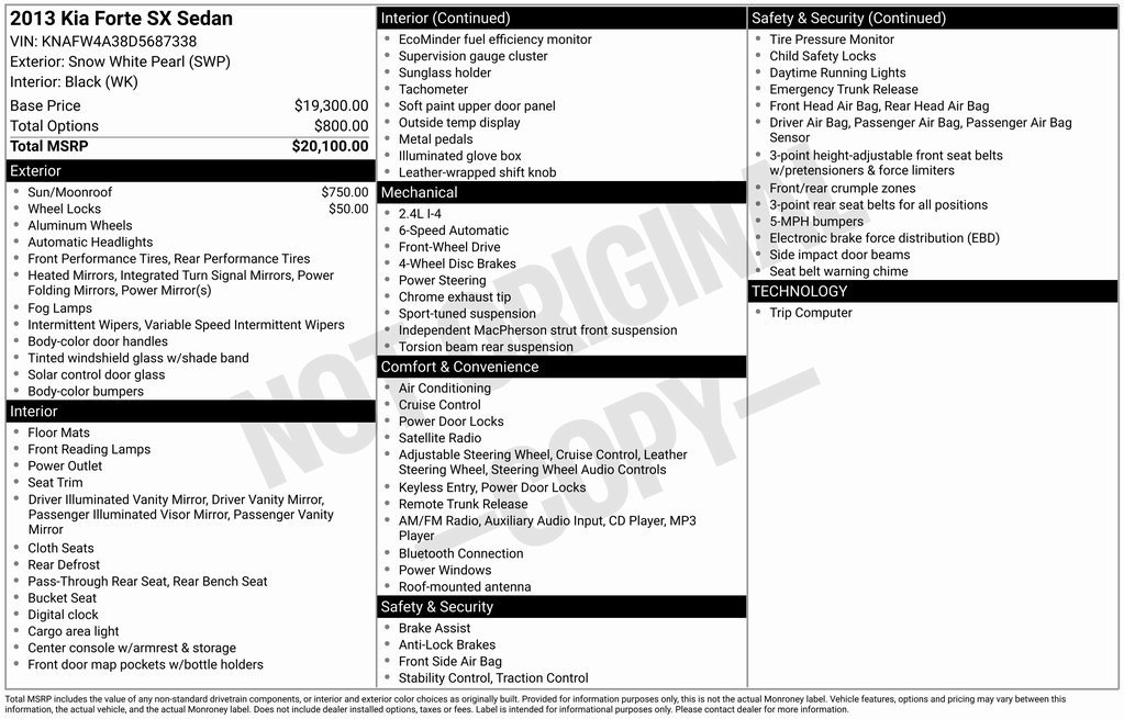 Used 2013 Kia Forte SX