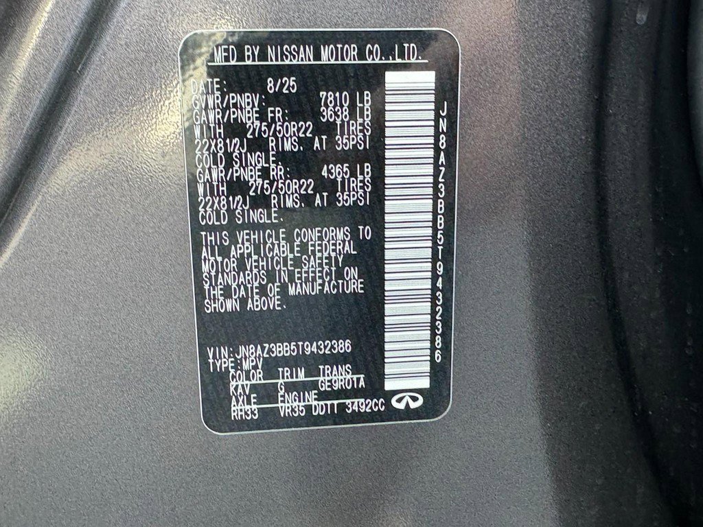 New 2026 INFINITI QX80 Luxe w/ Cargo Package image 17