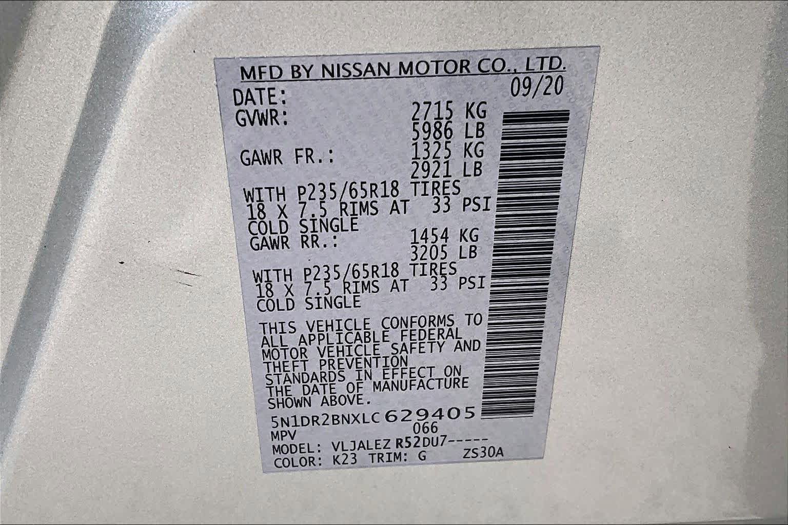 Used 2020 Nissan Pathfinder SV FWD image 35