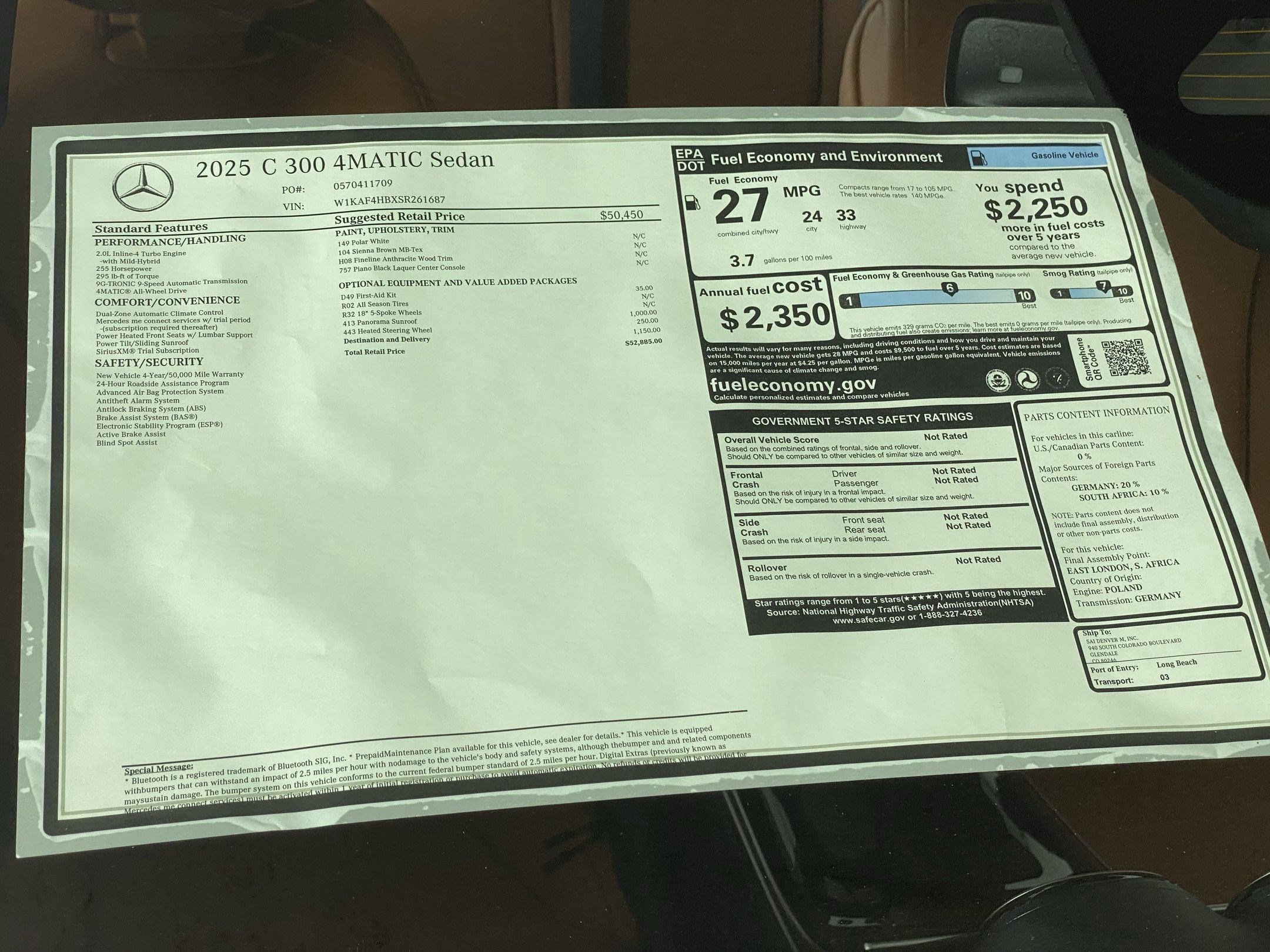 Used 2025 Mercedes-Benz C 300 C 300 image 31