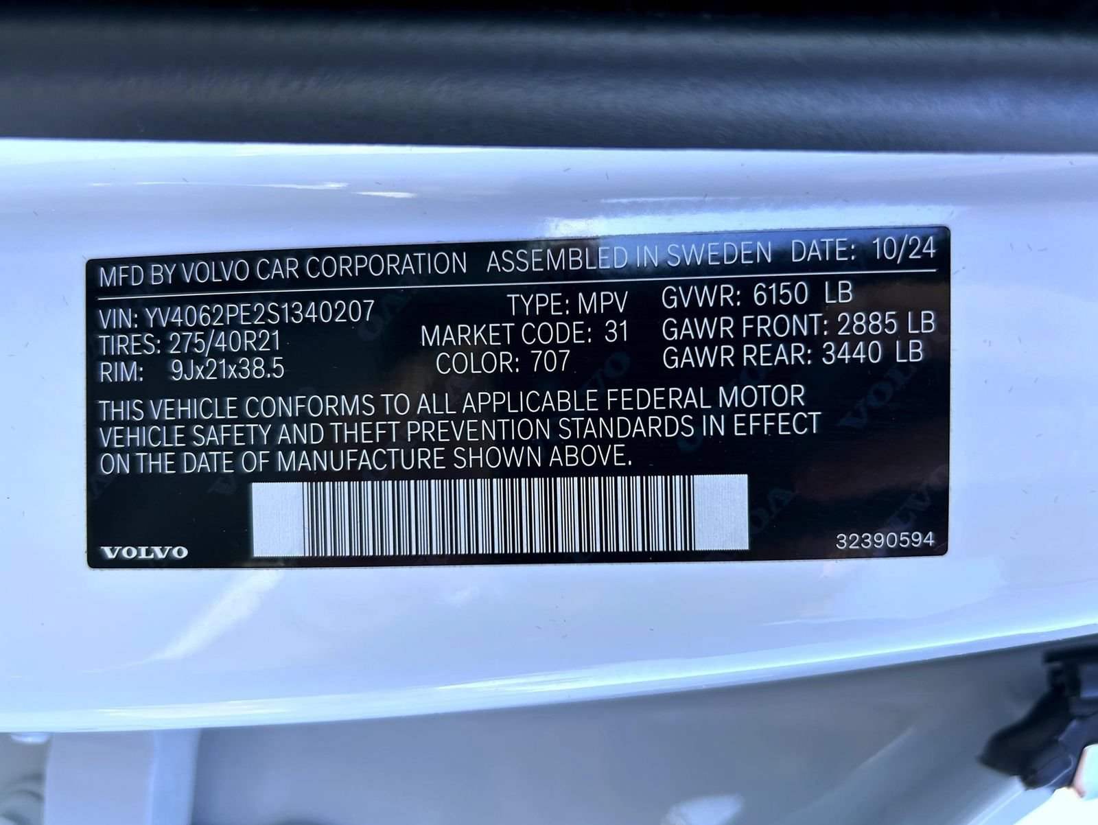 Used 2025 Volvo XC90 B6 Plus w/ Protection Package AWD/4WD image 27
