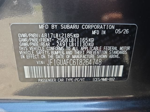 New 2026 Subaru Impreza 2.0i Sport AWD/4WD image 25
