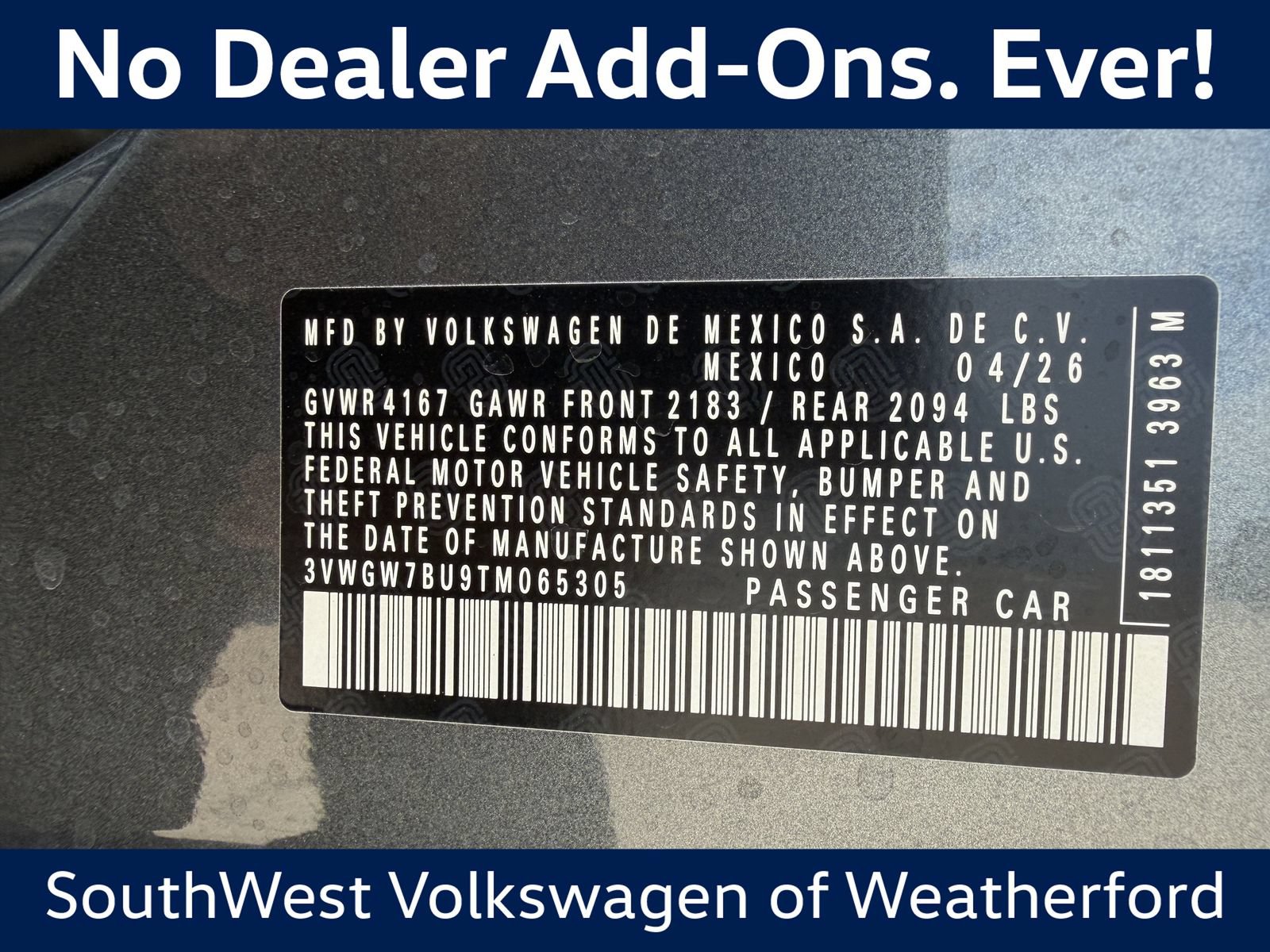 New 2026 Volkswagen Jetta SEL FWD image 28