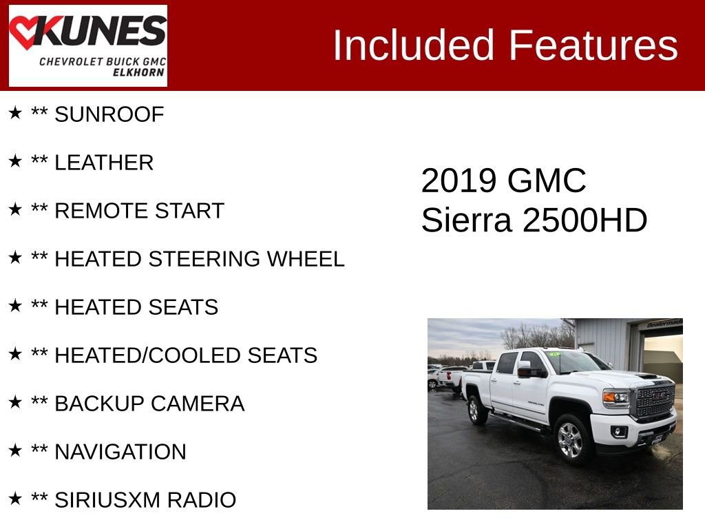 Used 2019 GMC Sierra 2500 Denali w/ Duramax Plus Package image 2