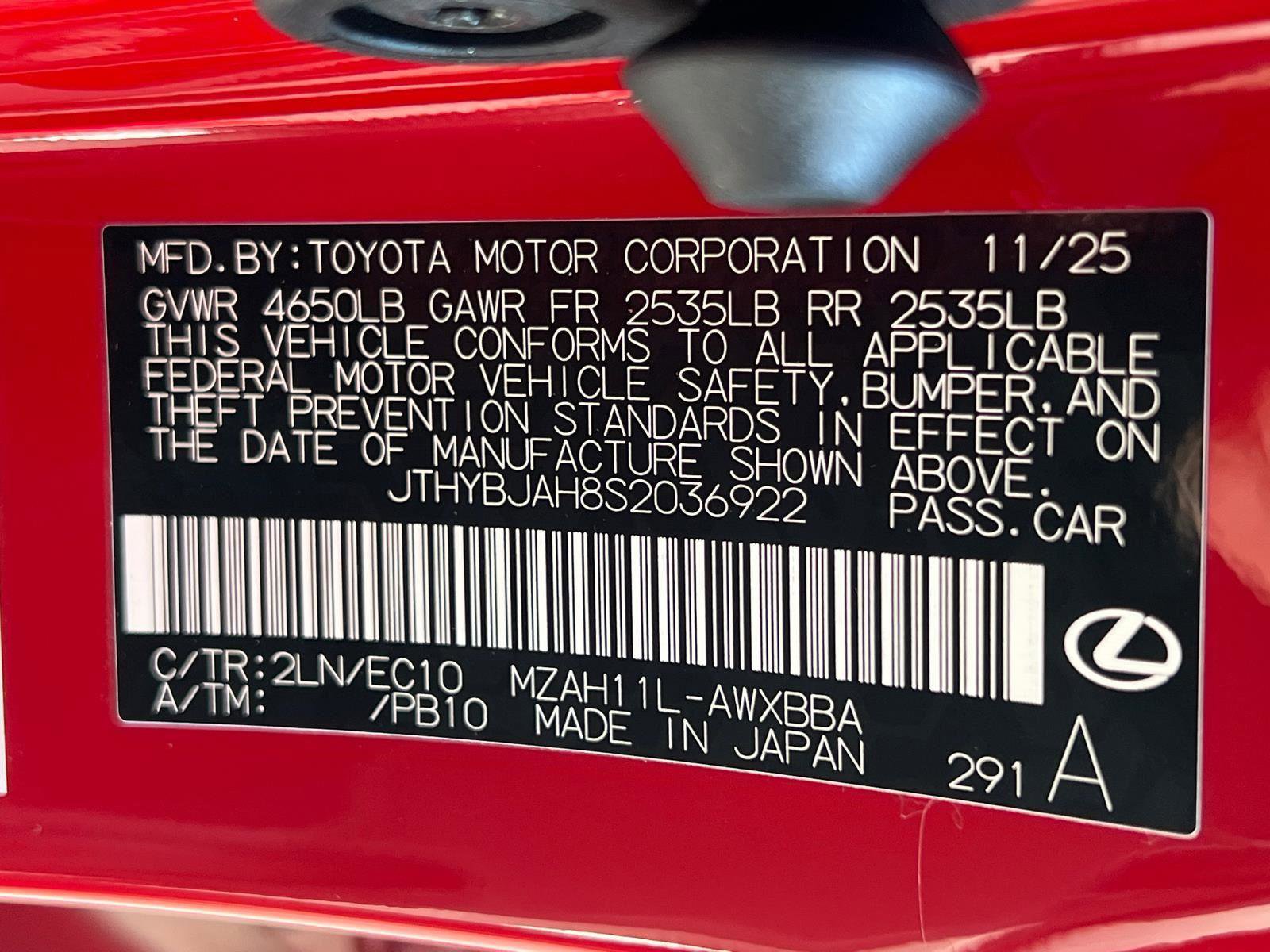 New 2025 Lexus UX 300h FWD image 23