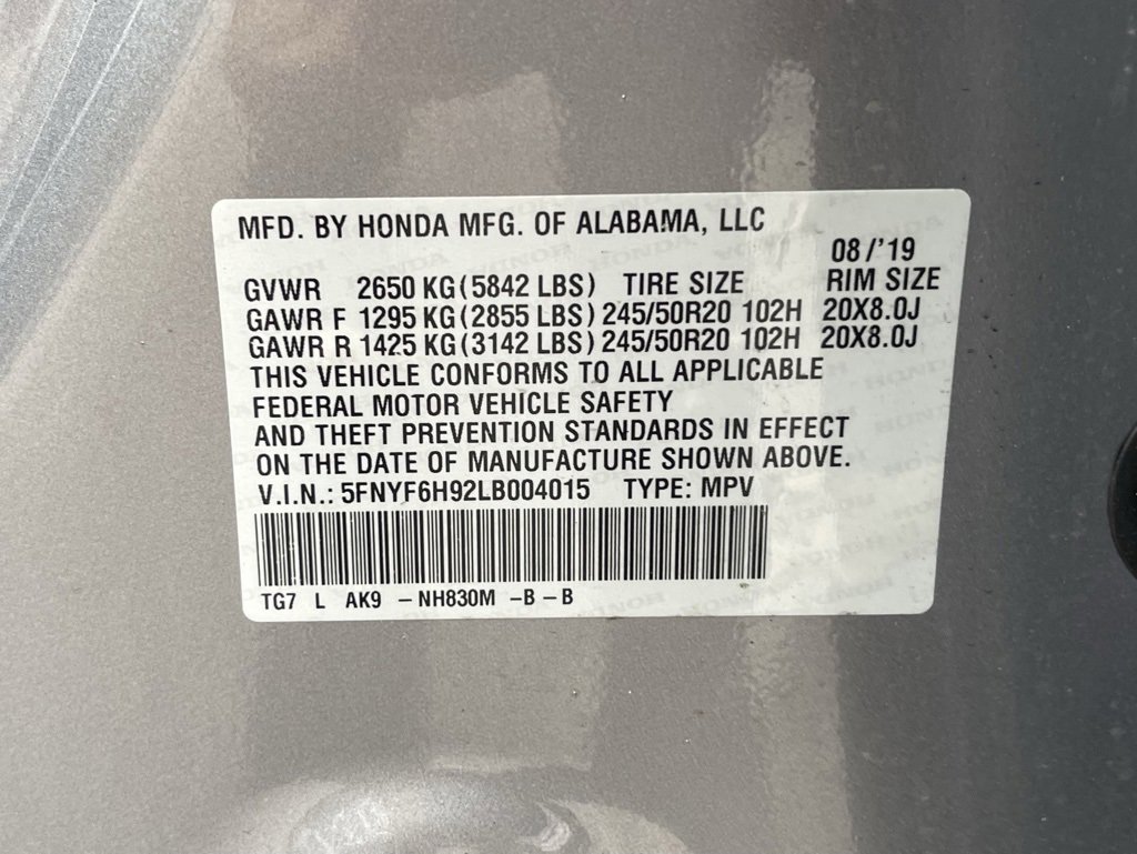 Used 2020 Honda Pilot Touring image 11