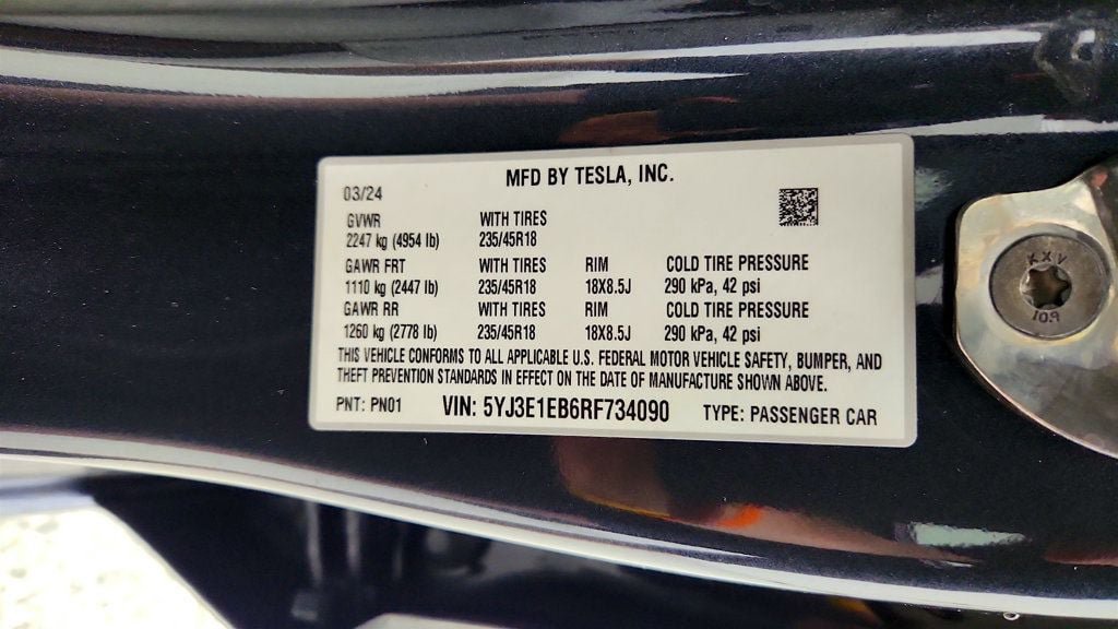 Used 2024 Tesla Model 3 Long Range AWD/4WD image 30