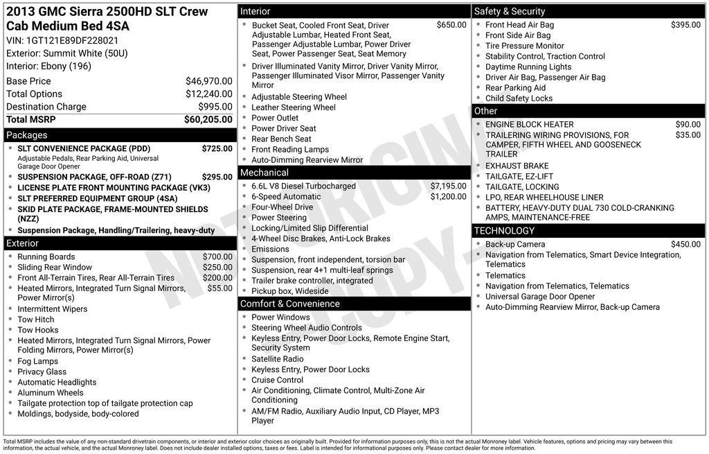 Used 2013 GMC Sierra 2500 SLT w/ SLT Convenience Package image 35