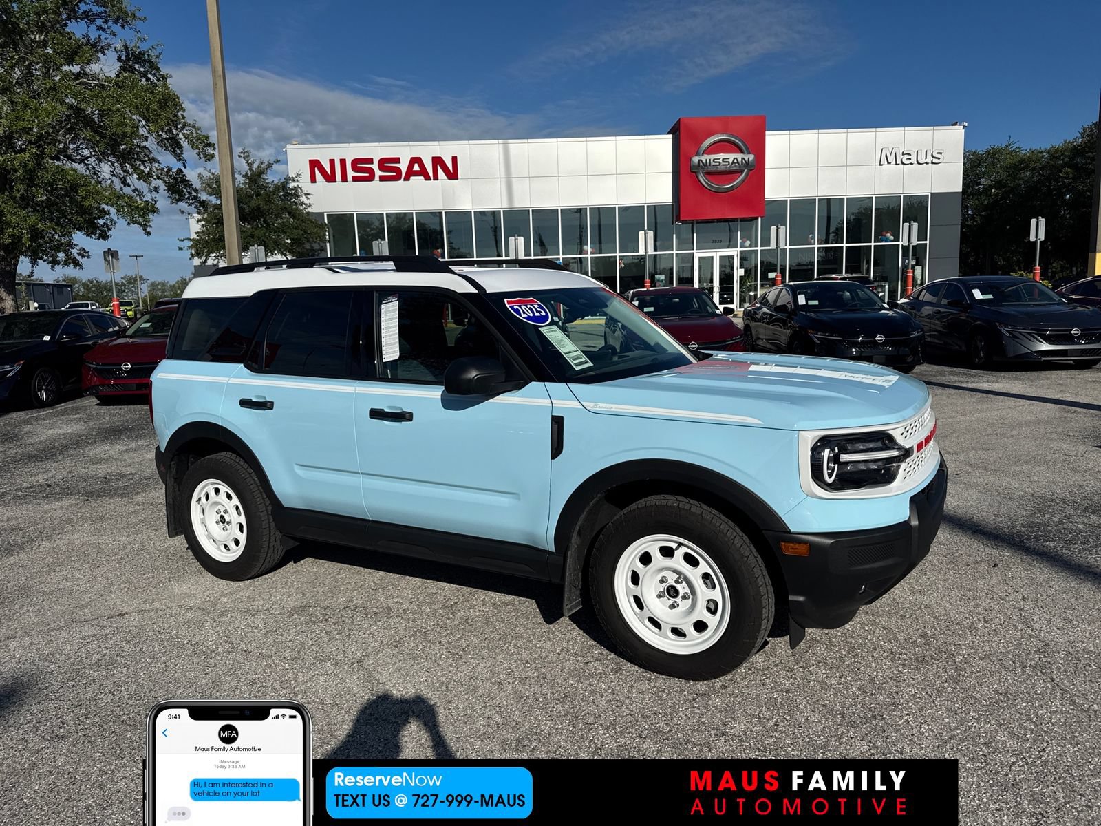 Used 2025 Ford Bronco Sport Heritage w/ Convenience Package AWD/4WD image 1