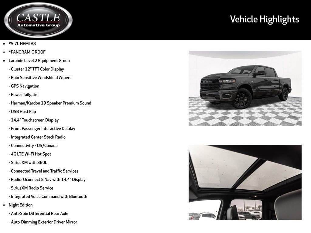 New 2026 RAM 1500 Laramie w/ Night Edition AWD/4WD image 3