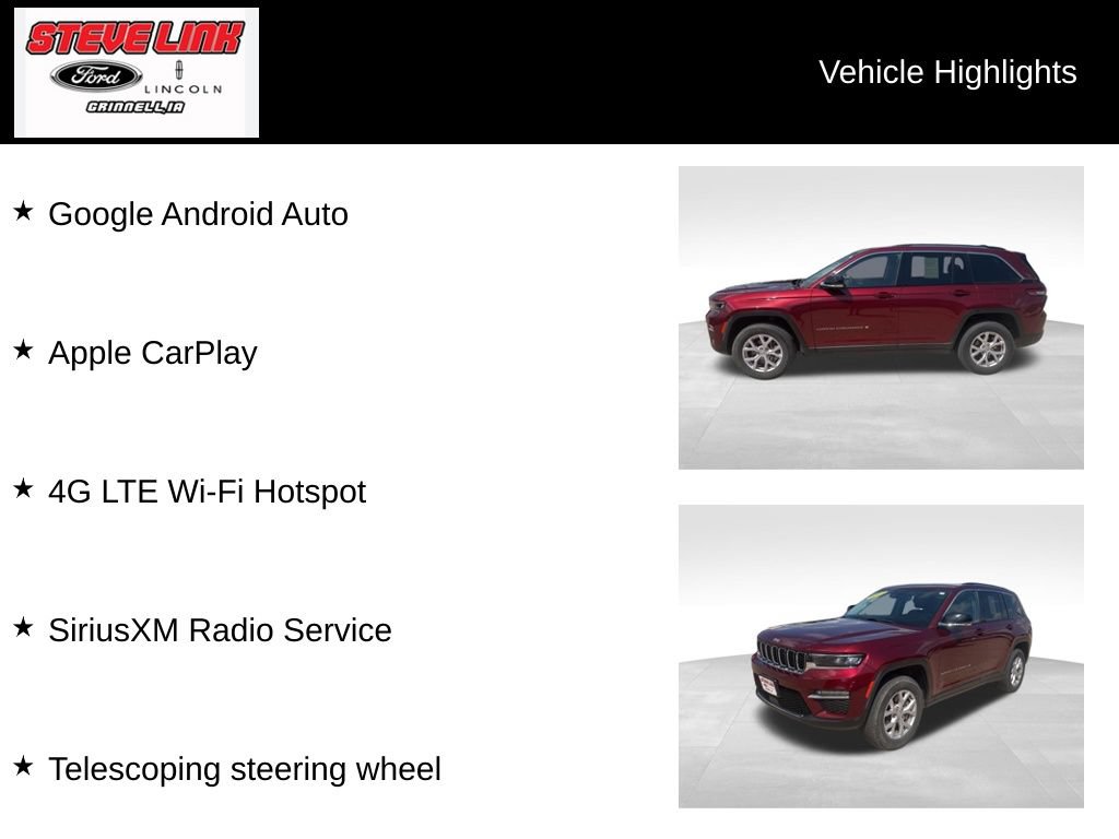Used 2022 Jeep Grand Cherokee Limited AWD/4WD image 17