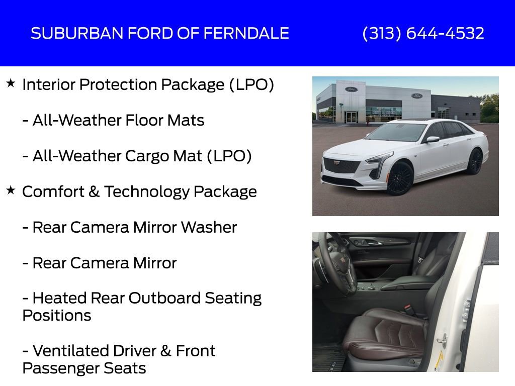 Used 2019 Cadillac CT6 Sport w/ Active Chassis Package 20" image 13