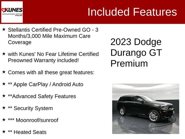 Certified 2023 Dodge Durango GT AWD/4WD image 2