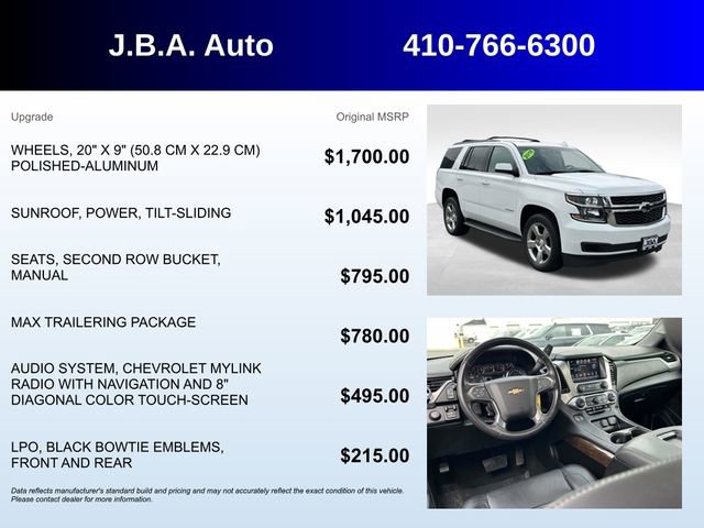 Used 2018 Chevrolet Tahoe LT w/ Max Trailering Package image 5