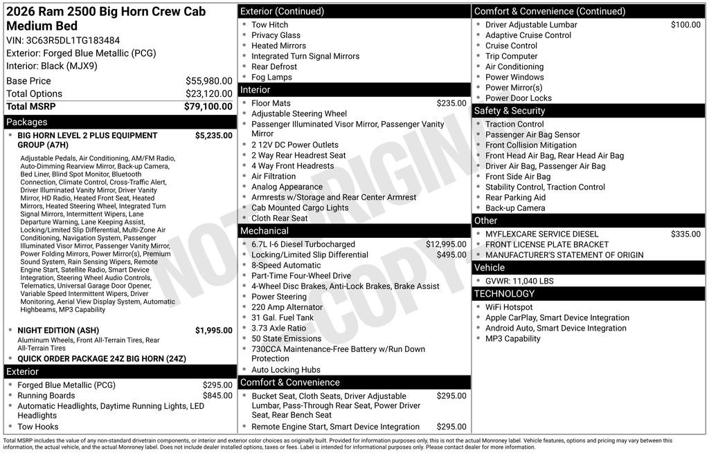 New 2026 RAM 2500 Big Horn image 6