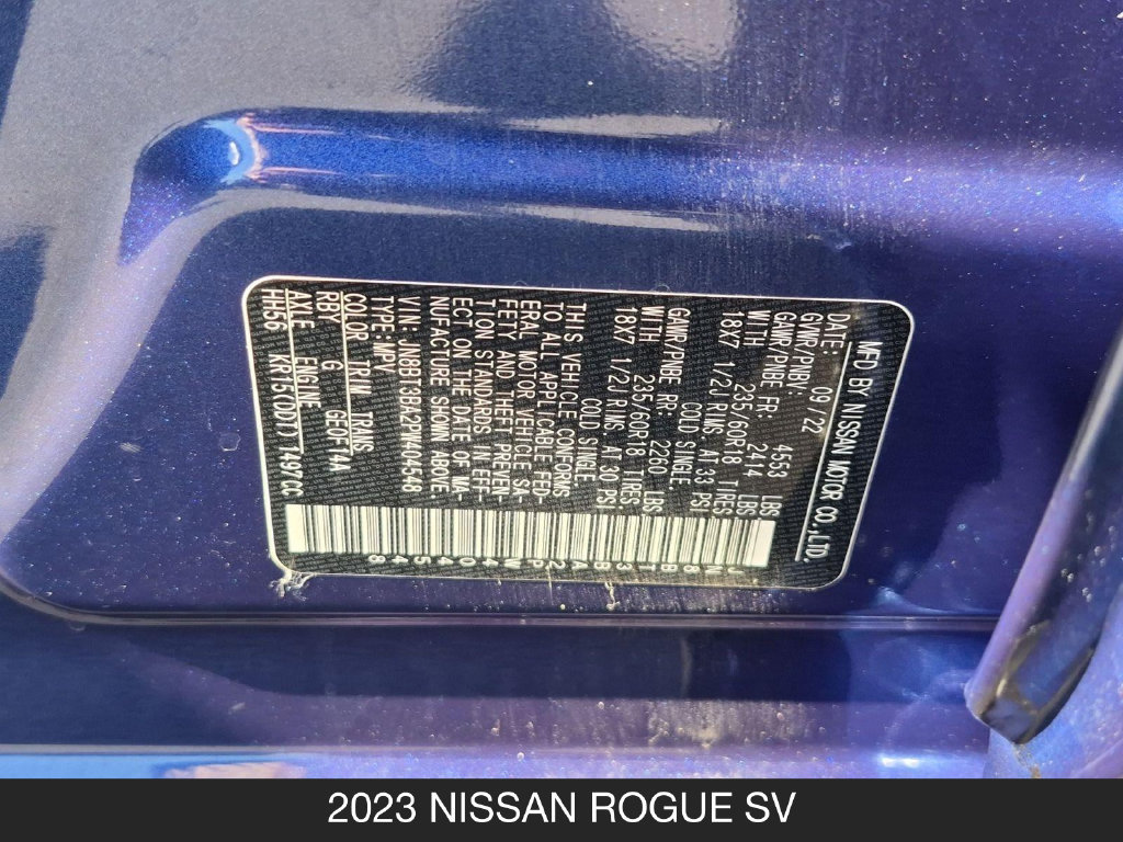 Certified 2023 Nissan Rogue SV FWD image 24