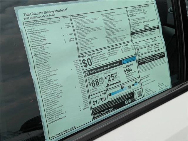 New 2027 BMW 550e xDrive AWD/4WD image 19