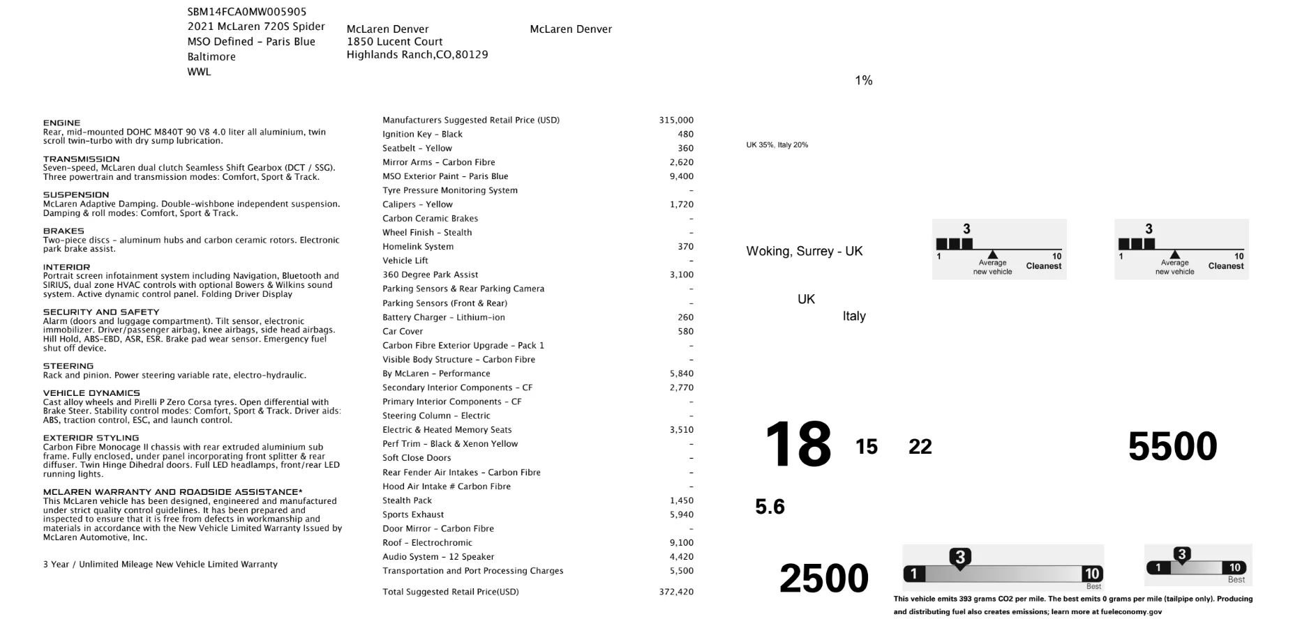 Used 2021 McLaren 720S Luxury image 2
