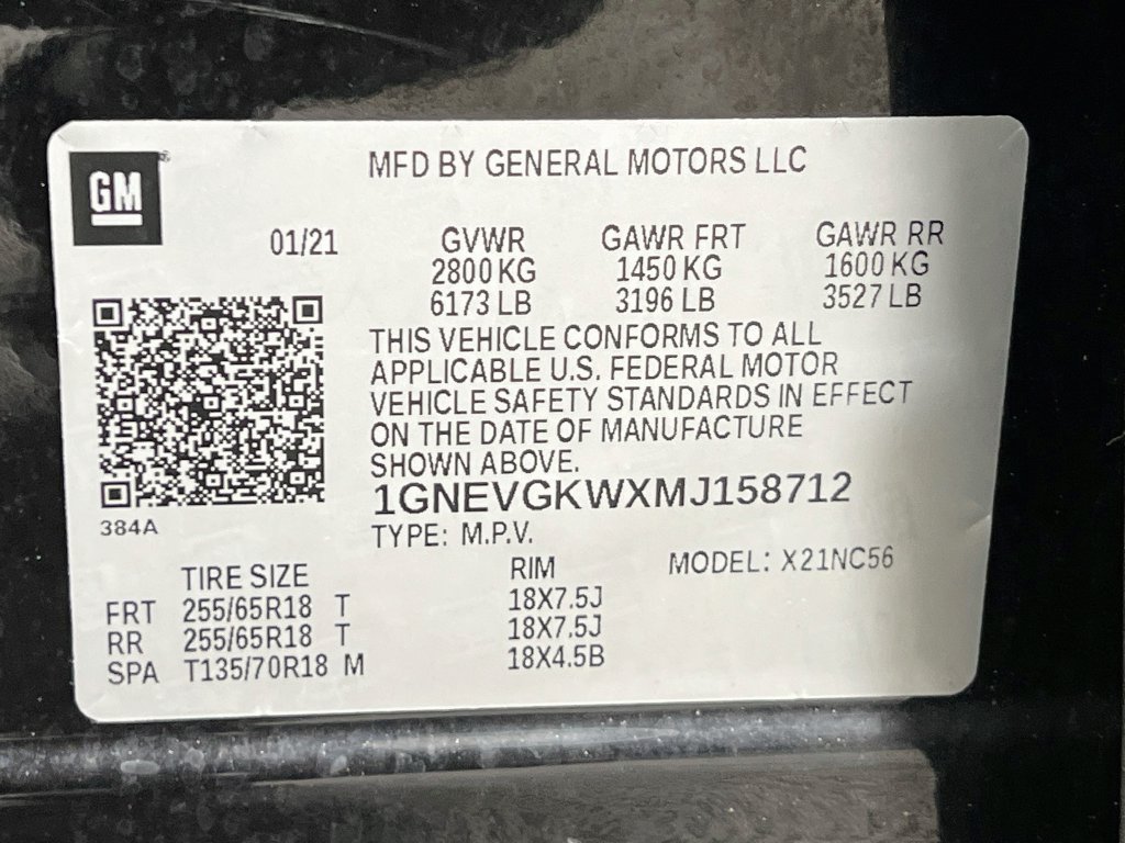 Used 2021 Chevrolet Traverse LT w/ LPO, Floor Liner Package AWD/4WD image 38
