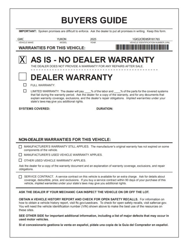 Used 2025 GMC Yukon AT4 w/ AT4 Premium Package AWD/4WD image 32