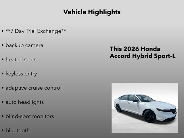 New 2026 Honda Accord Sport image 5