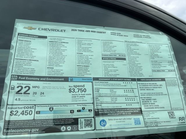New 2026 Chevrolet Tahoe High Country image 36