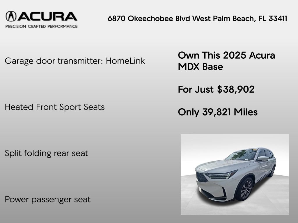 Used 2025 Acura MDX w/ Technology Package FWD image 20