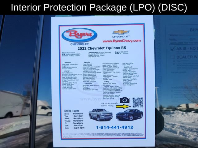 Used 2022 Chevrolet Equinox RS w/ RS Leather Package image 12