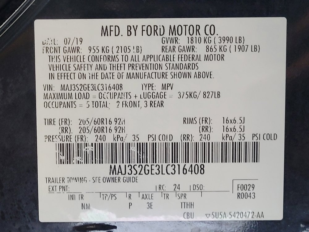 Used 2020 Ford EcoSport SE FWD image 33
