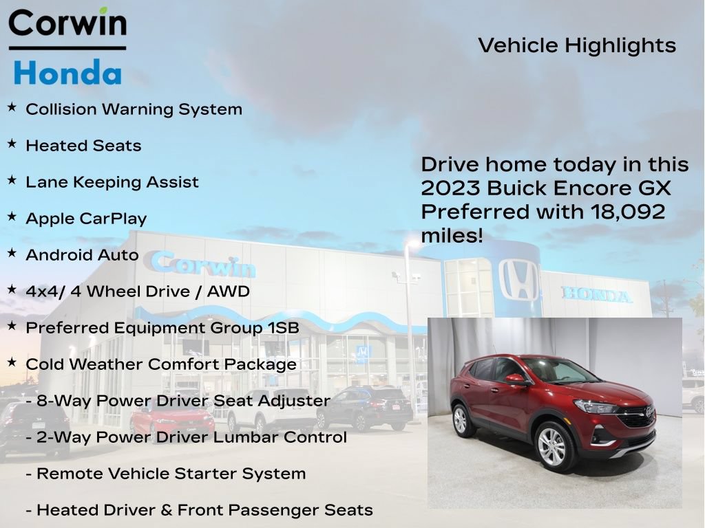 Used 2023 Buick Encore GX Preferred w/ Cold Weather Comfort Package AWD/4WD image 6