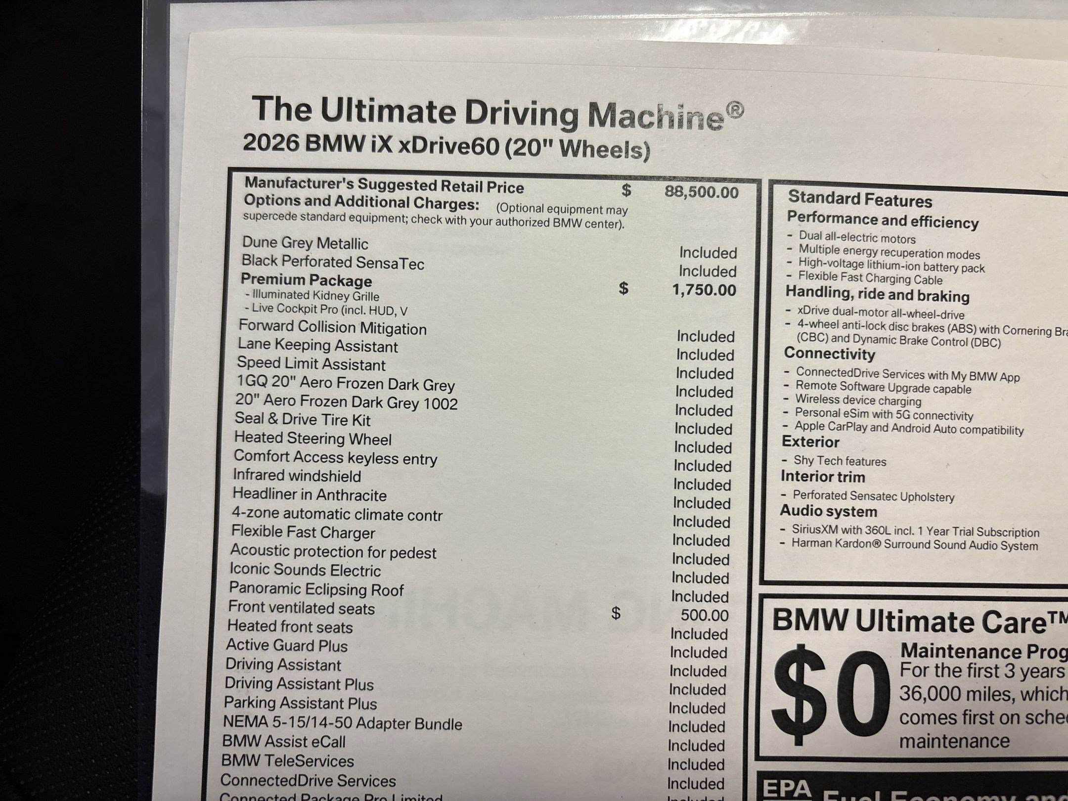 New 2026 BMW iX xDrive60 w/ Premium Package image 34