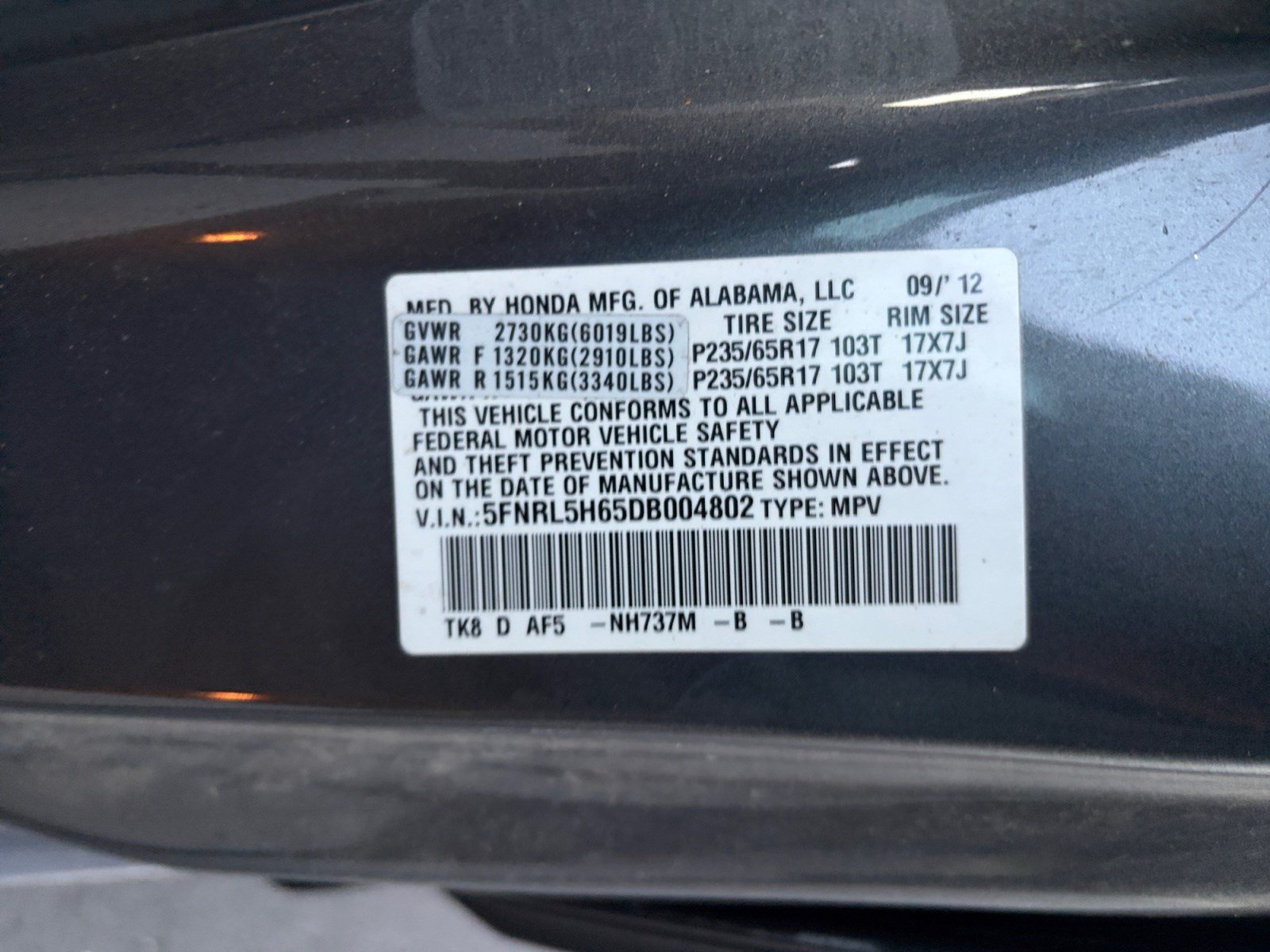 Used 2013 Honda Odyssey EX-L image 32