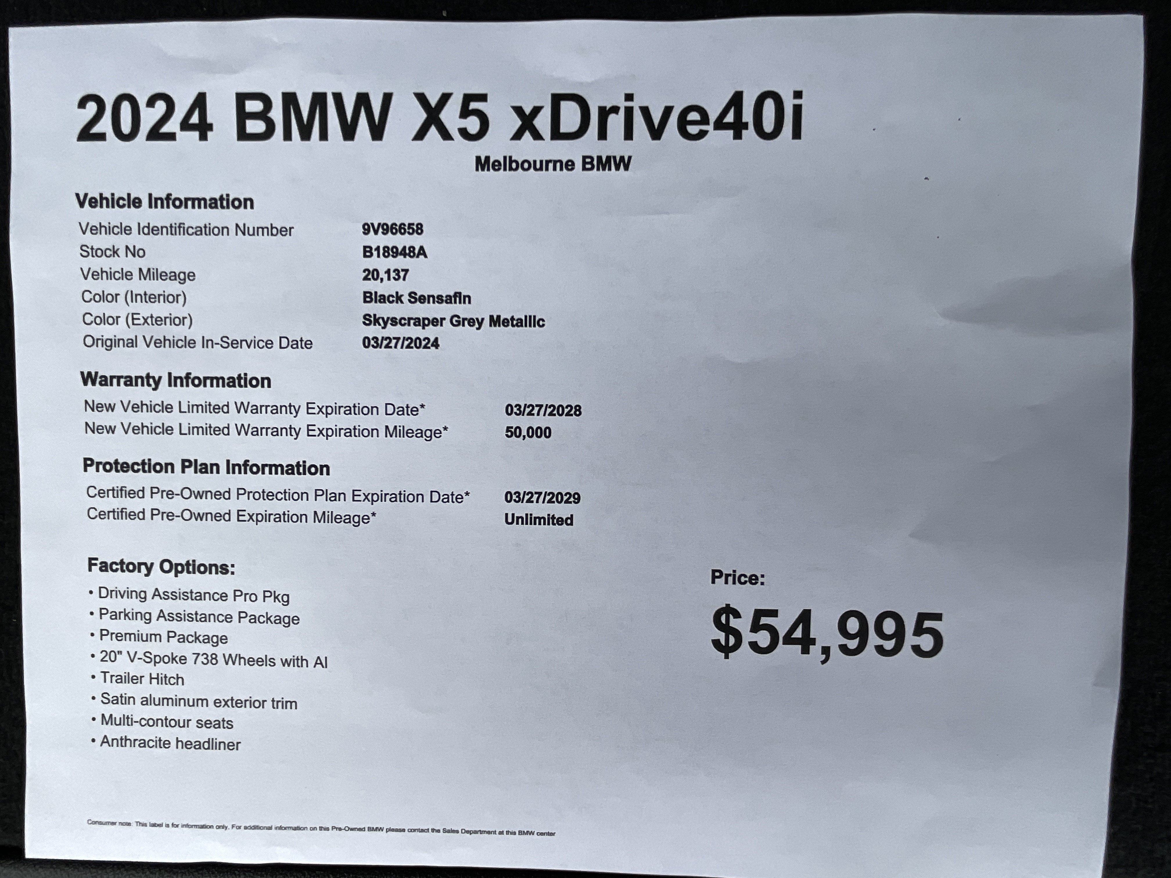 Used 2024 BMW X5 xDrive40i w/ Premium Package AWD/4WD image 38