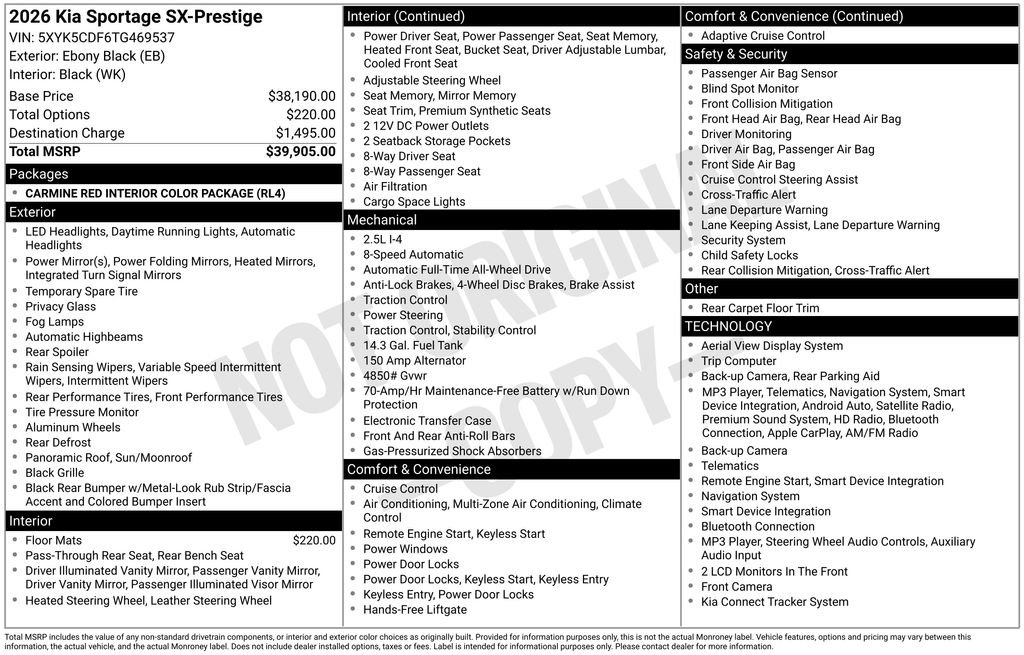 New 2026 Kia Sportage SX AWD/4WD image 4