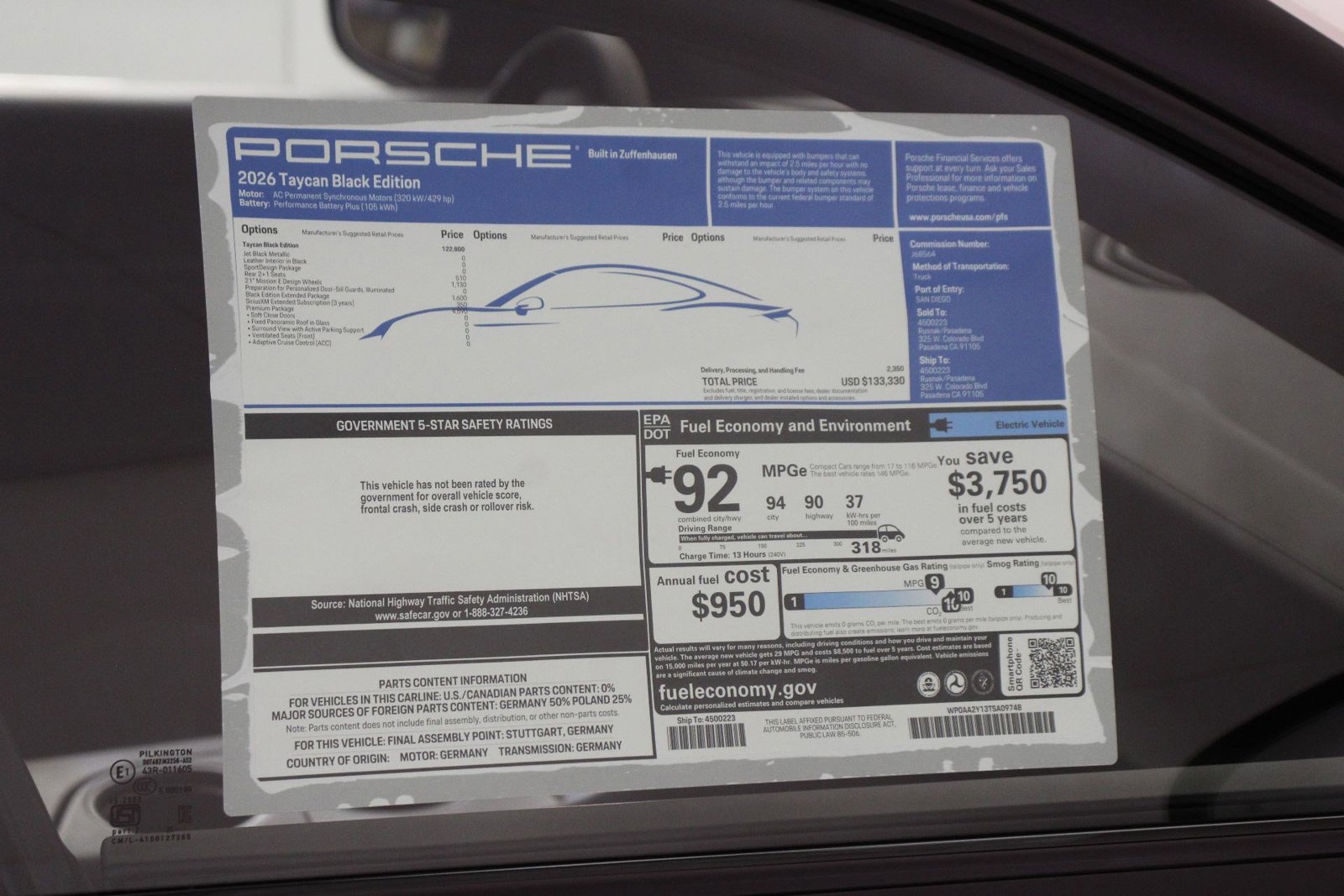 New 2026 Porsche Taycan RWD image 25